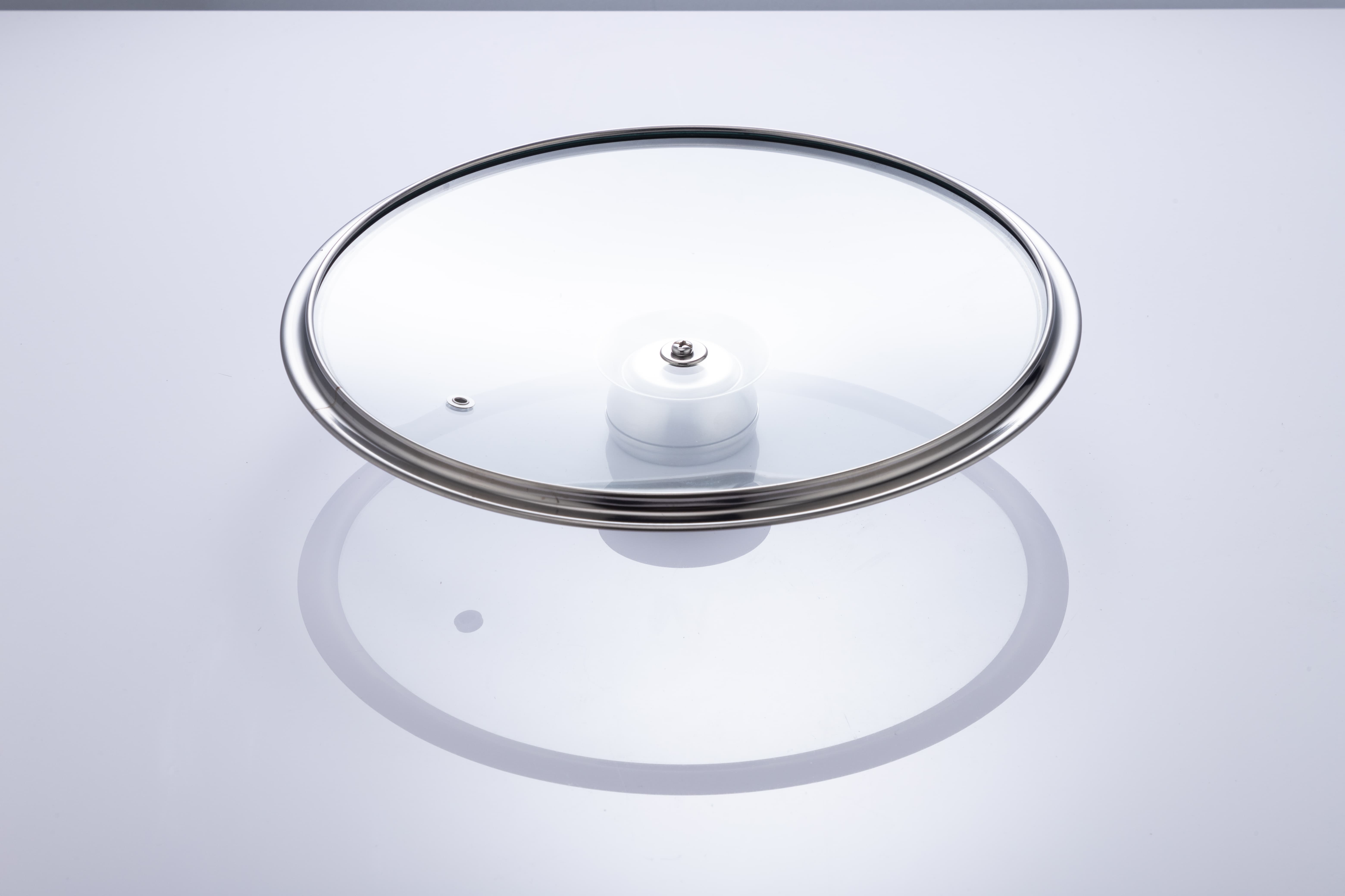 In stock T type tempered glass lid 24cm Universal size