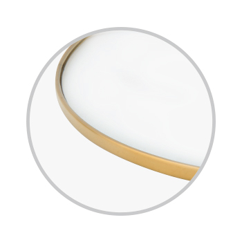 Gilded edge glass lid CYWP