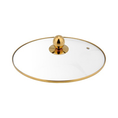 Gilded edge glass lid CYWP